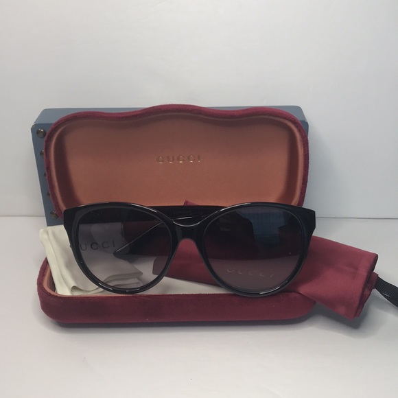 New🔥🔥 - GUCCI GG0631S ROUNDED MARMONT LOGO SUNGLASSES IN BLACK - Picture 15 of 15